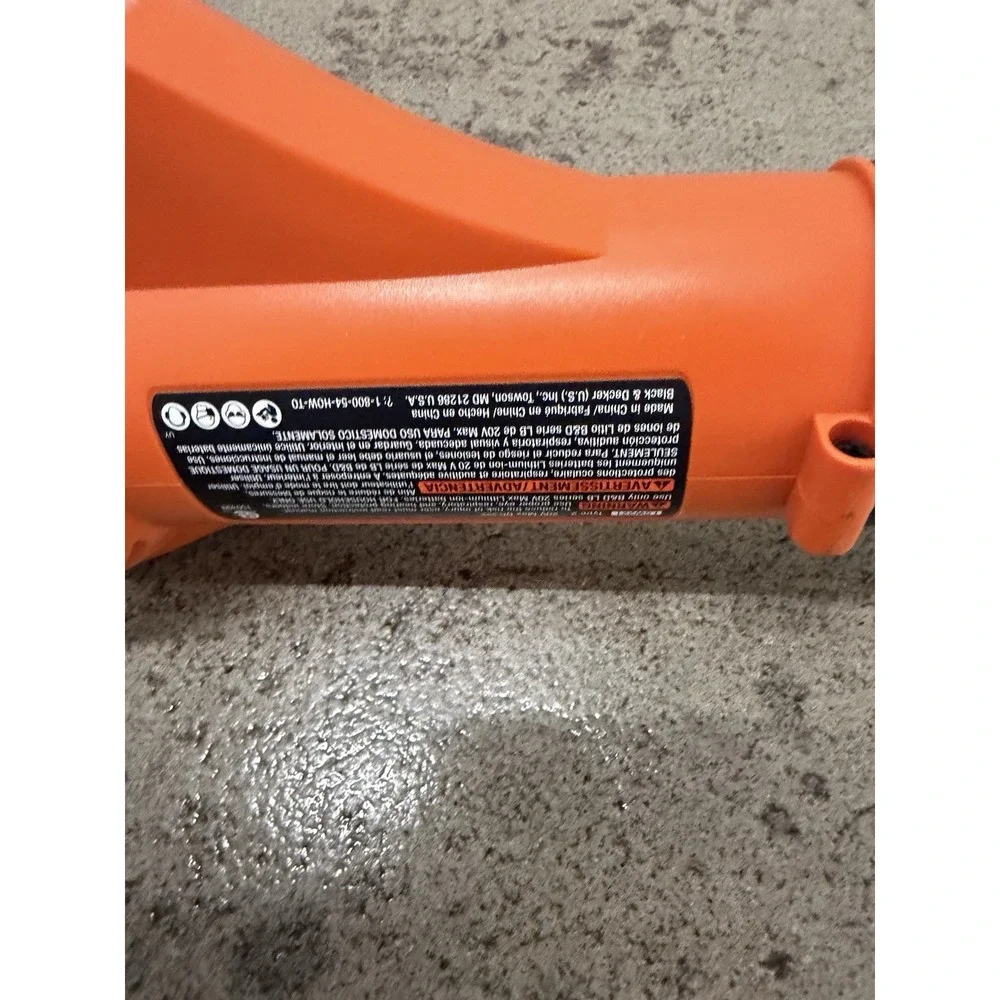 Black and decker‎ cordless battery string trimmer and leaf blower, Battery